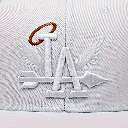 Embroidered Flat Brim Snapback Cap Adjustable Streetwear Hip Hop Baseball Fashion Hat