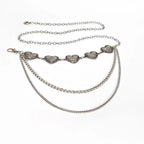 Vintage Heart Chain Waist Belt for Gothic Harajuku Alternative Fashion Looks