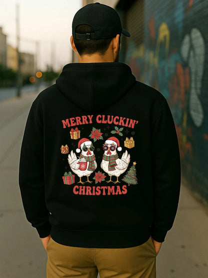 Anime-Inspired Holiday Graphic Hoodie with Kawaii Streetwear Design