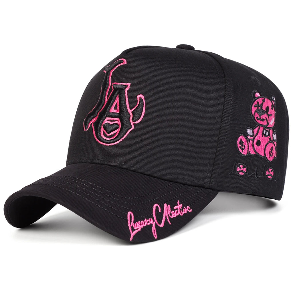 Decorative Embroidered Adjustable Baseball Cap for Contemporary Casual Streetwear Everyday Fashion Style