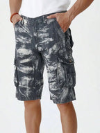Relaxed Fit Cargo Shorts with Utility Pockets and Outdoor Streetwear Styling