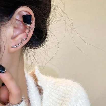 Rose Thorn Ear Cuff Clip Earrings for Dark Romantic Alternative Styling