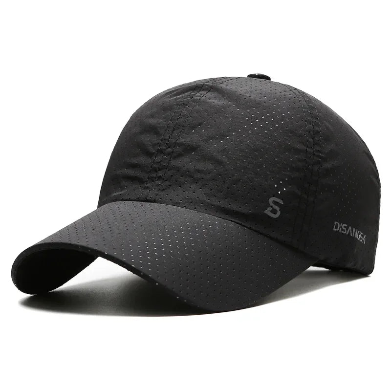 Unisex Quick Dry Mesh Baseball Cap with Adjustable Fit for Outdoor Sports and Travel