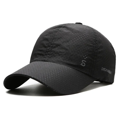 Unisex Quick Dry Mesh Baseball Cap with Adjustable Fit for Outdoor Sports and Travel