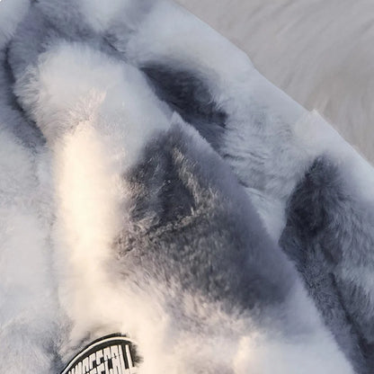 Women's Tie Dye Plush Fleece Zip Jacket with Relaxed Cozy Streetwear Silhouette