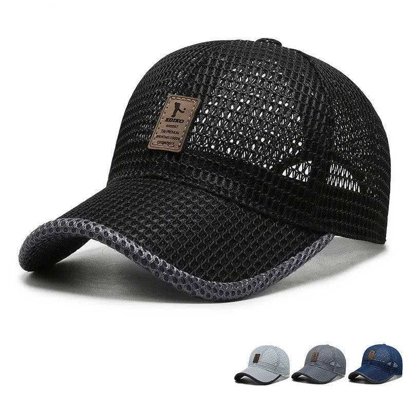 Unisex Breathable Mesh Snapback Baseball Cap for Casual Outdoor Sports and Everyday Wear