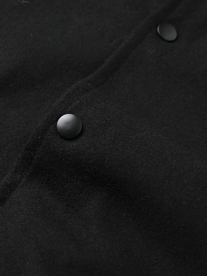 Men's Vintage-Inspired Varsity Bomber Jacket with Relaxed Streetwear Silhouette