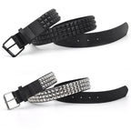 Studded Punk Belt with Rivet Details for Alternative Fashion Styling
