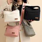 Multi Pocket Shoulder Crossbody Bag with Structured Everyday Storage