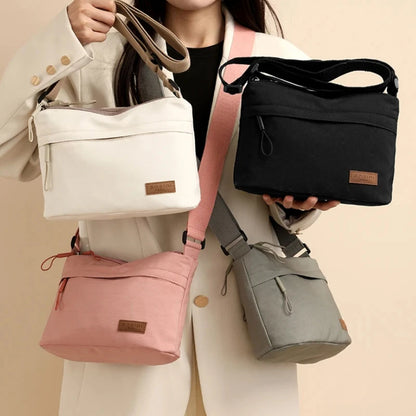 Multi Pocket Shoulder Crossbody Bag with Structured Everyday Storage