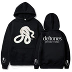 Minimalist Serpent Graphic Hoodie with Relaxed Streetwear Silhouette and Logo Design