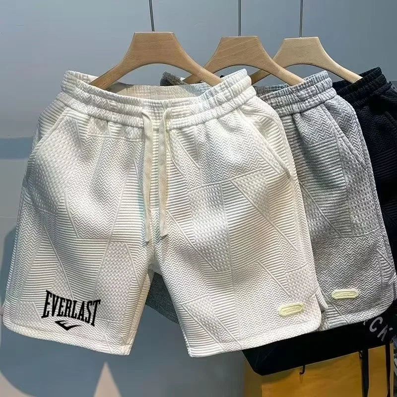 Unisex Relaxed Casual Shorts with Drawstring Waist and Graphic Streetwear Everyday Design