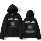 Vintage Tour Graphic Hoodie with Relaxed Streetwear Silhouette and Back Print
