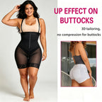 Premium Open-Bust High-Waisted Mid-Thigh Shaper with Lace Trim