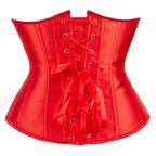 Classic Underbust Corset Belt with Structured Panels and Waist-Defining Silhouette