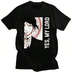Minimalist Anime Character Oversized Urban Streetwear Graphic T-Shirt