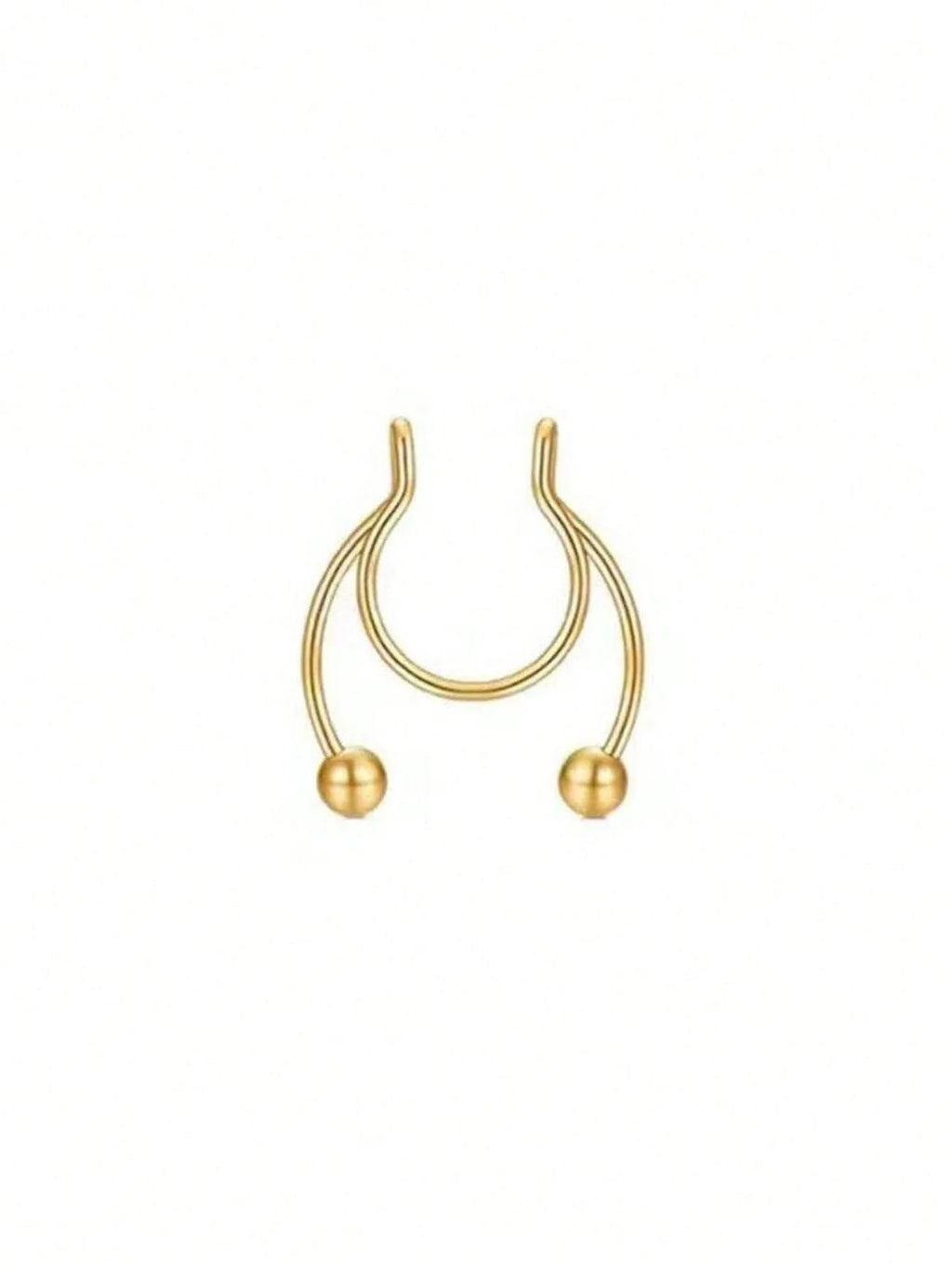 Clip On Septum Ring for Gothic Punk and Alternative Styling