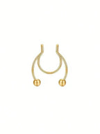 Clip On Septum Ring for Gothic Punk and Alternative Styling