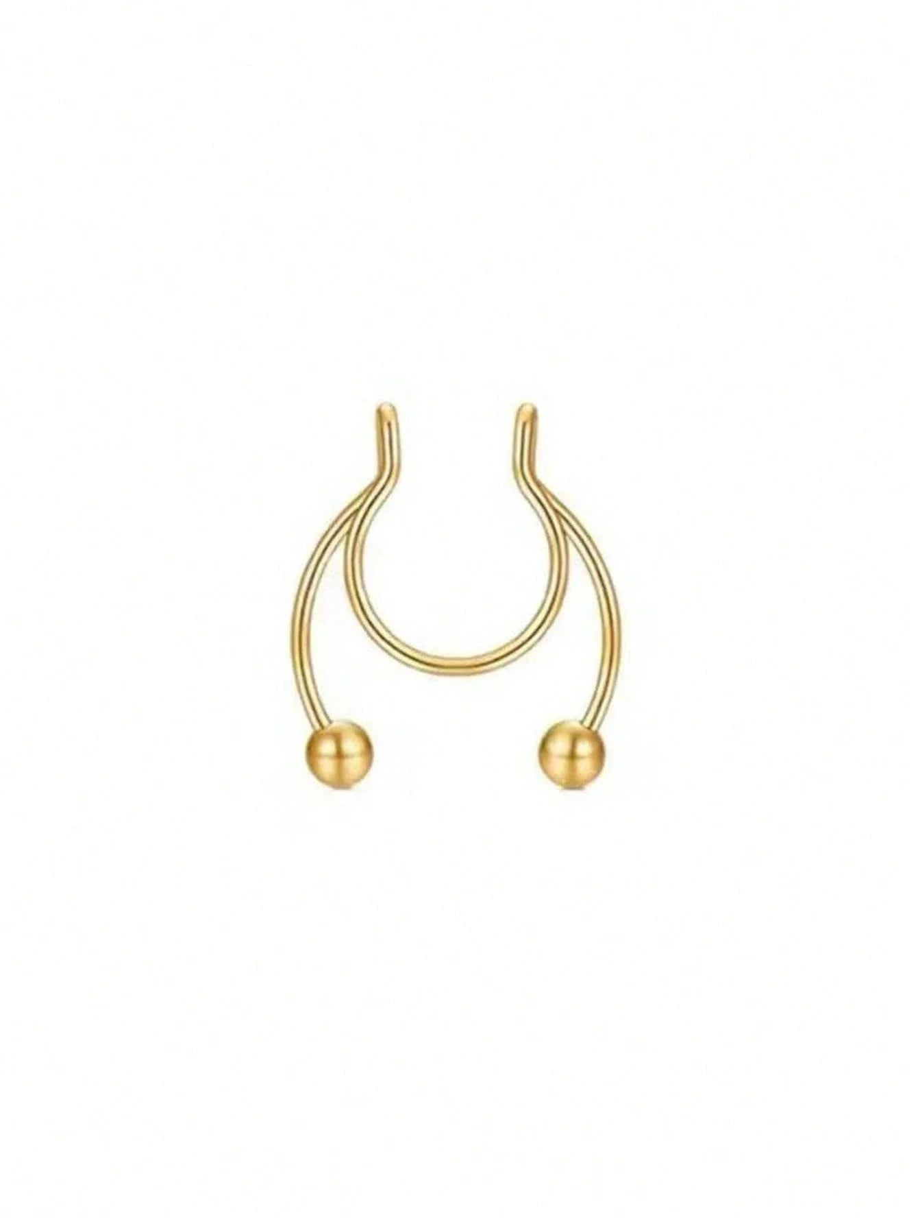 Clip On Septum Ring for Gothic Punk and Alternative Styling