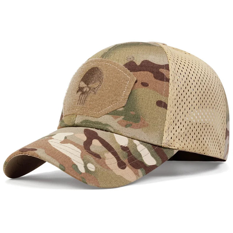 Unisex Mesh Baseball Cap with Graphic Embroidery for Outdoor Casual and Adventure Style