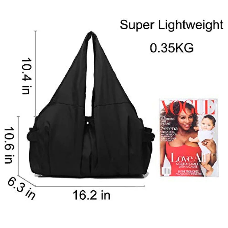 Oversized Utility Hobo Tote Bag with Lightweight Everyday Carry Design