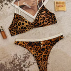 Playful Cherry Print Wire-Free Triangle Bralette and Panty Set