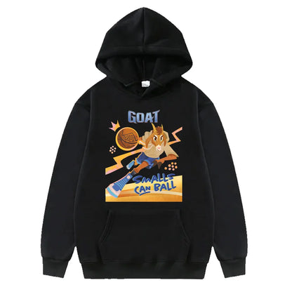 Anime Basketball Graphic Hoodie with Retro Manga Streetwear Style