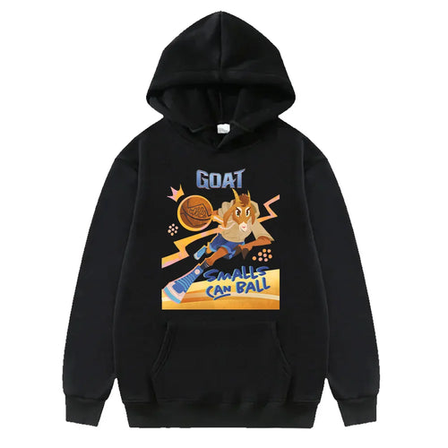 Anime Basketball Graphic Hoodie with Retro Manga Streetwear Style - BigCat Streetwear