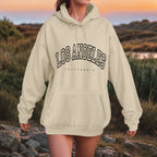 Oversized Collegiate Graphic Hoodie with Relaxed Fit for Everyday Streetwear