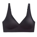 Plunging V-Neck Seamless-Style Wireless Bra with Smooth Molded Cups