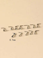 Multi Size Rhinestone Nose Stud Set for Alternative Everyday Styling