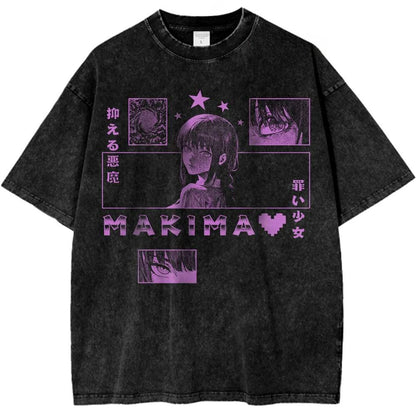 Retro Anime Panel Oversized Vintage Streetwear Graphic Cotton T-Shirt