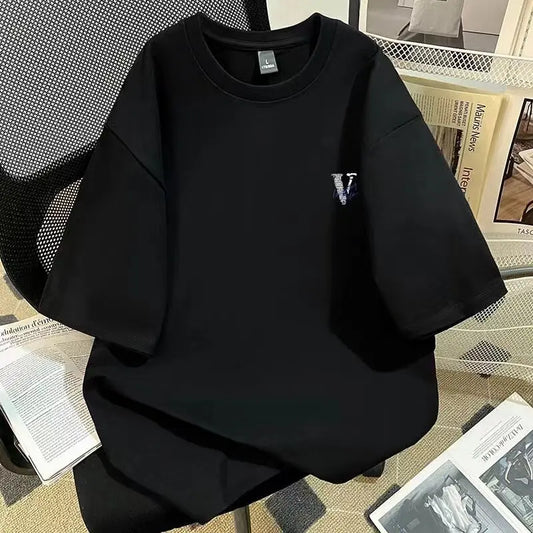 Oversized Typography Graphic T-Shirt with Modern Y2K Streetwear Aesthetic