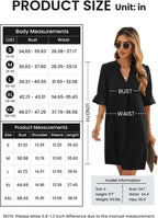 Oversized V-Neck Mini Dress with Ruffle Sleeves Contemporary Casual Streetwear Style