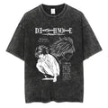 Retro Anime Gothic Graphic T-Shirt with Manga Streetwear Illustration Design