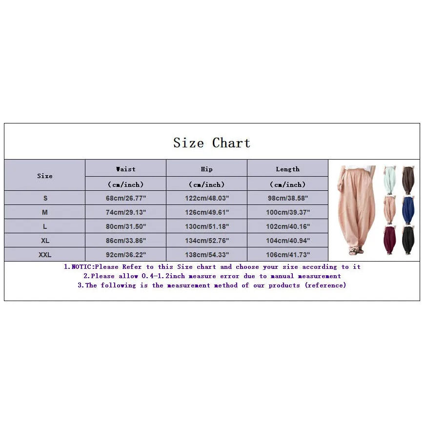 Women's High Waist Balloon Leg Casual Trousers with Relaxed Fit and Pocket Design