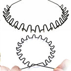 Minimalist Wavy Metal Headband Alternative Streetwear Hair Accessory