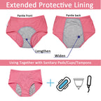 Five-Piece High-Waisted Absorbent Menstrual Brief Set