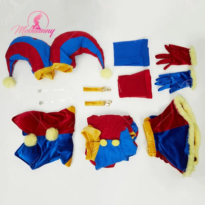 Women's Color Block Performance-Inspired Costume Set with Mini Skirt, Hat and Coordinated Accessories
