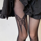 Spider Web Pattern Fishnet Tights Gothic Alternative Fashion Mesh Hosiery