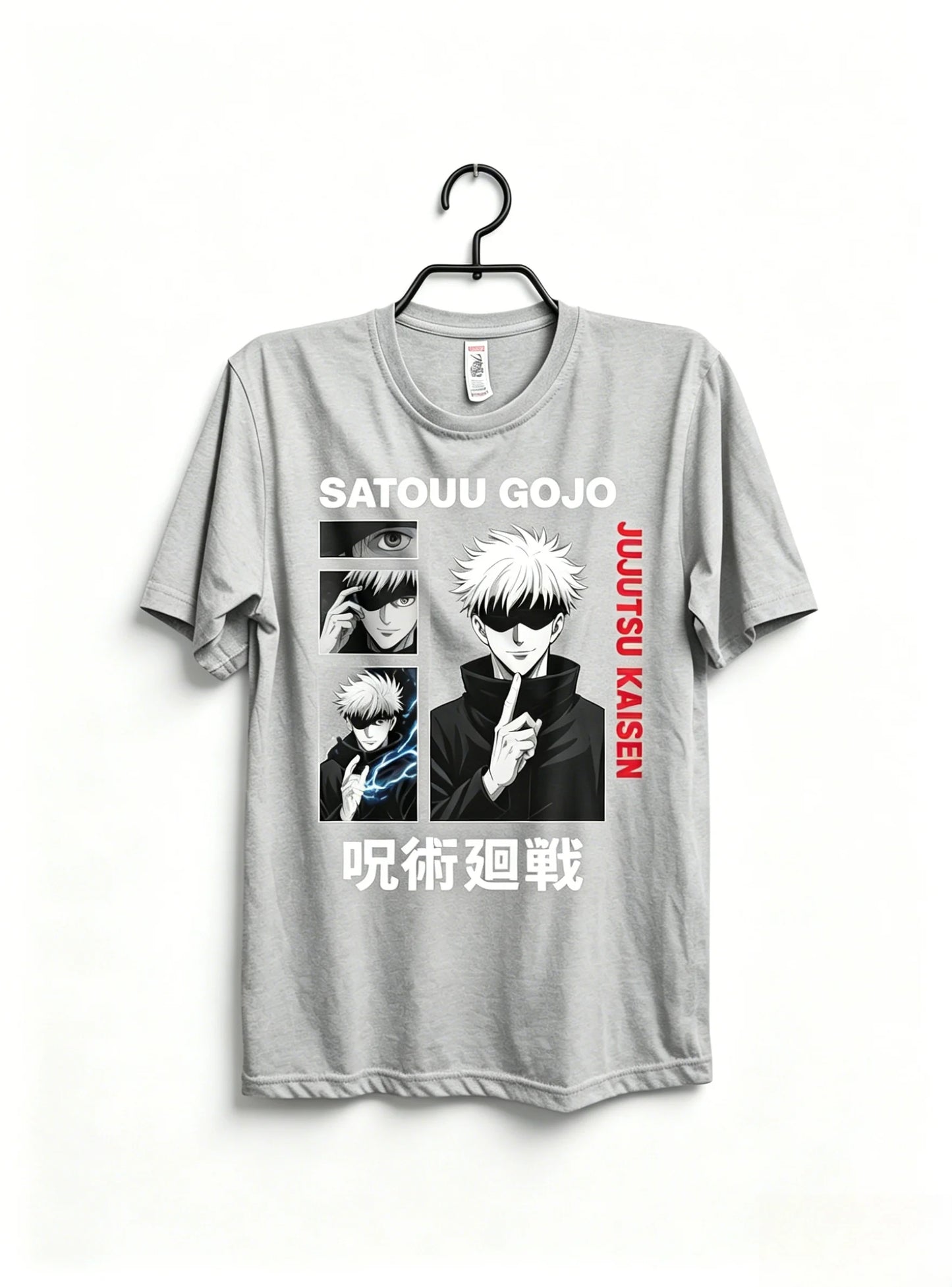 Anime Sorcerer Oversized Japanese Streetwear Graphic Cotton Casual T-Shirt