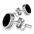 Industrial Barbell Stud Earrings for Punk Streetwear and Alternative Fashion