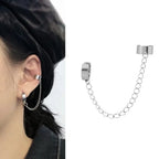 Chain Dangle Ear Cuff for Gothic Punk Alternative Fashion Styling