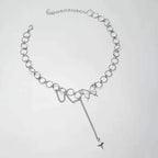 Butterfly Tassel Pendant Necklace for Y2K Gothic and Alternative Fashion