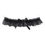 Lace Bow Thigh Garter Romantic Gothic Alternative Fashion Accessory