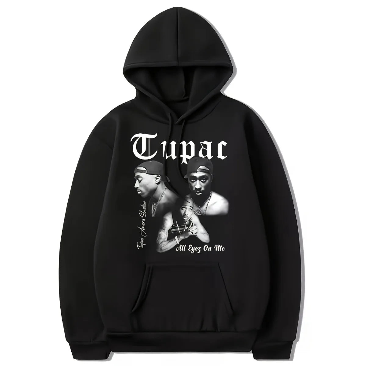 Streetwear Graphic Hoodie with Vintage Portrait Artwork and Relaxed Urban Pullover Fit