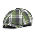 Vintage Plaid Ivy Flat Cap Classic Cotton Newsboy Streetwear Casual Hat