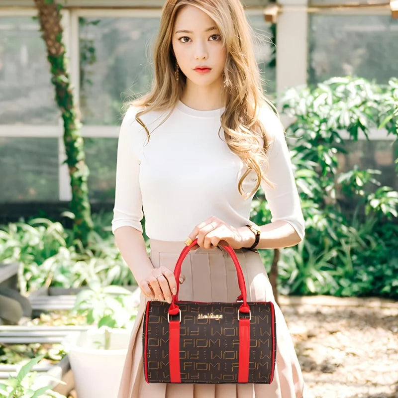 Six Piece Handbag Set with Tote Crossbody Wallet and Matching Accessories