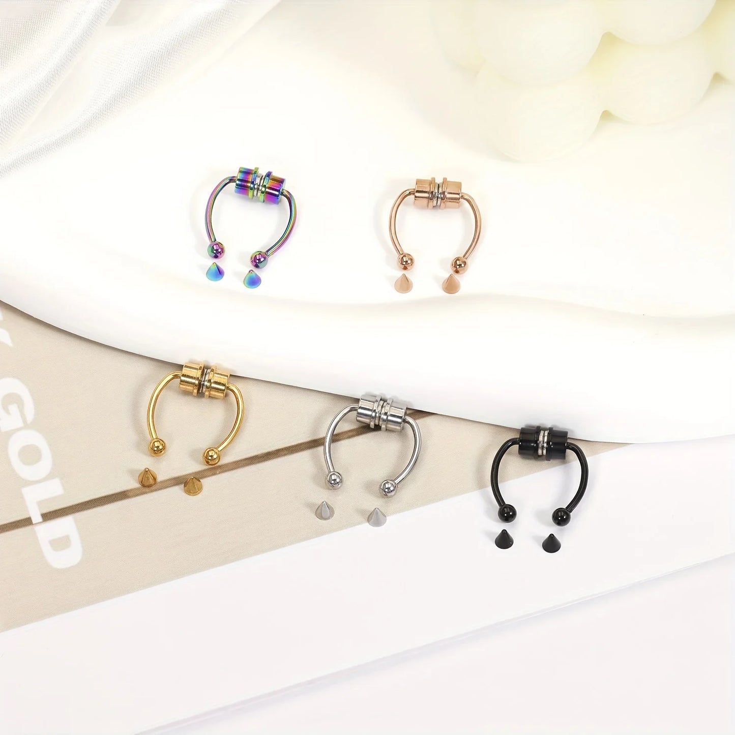 Decorative Faux Septum Nose Ring for Punk Gothic Fashion Looks