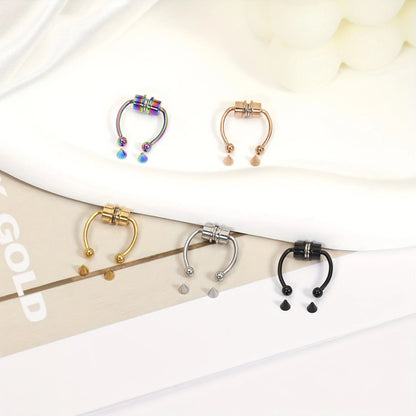 Decorative Faux Septum Nose Ring for Punk Gothic Fashion Looks